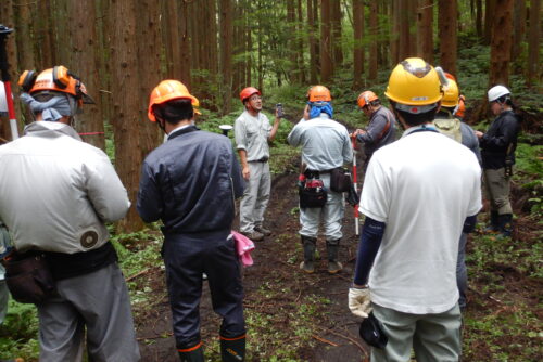 森林作業道作設オペレーター指導者研修を開始しました！